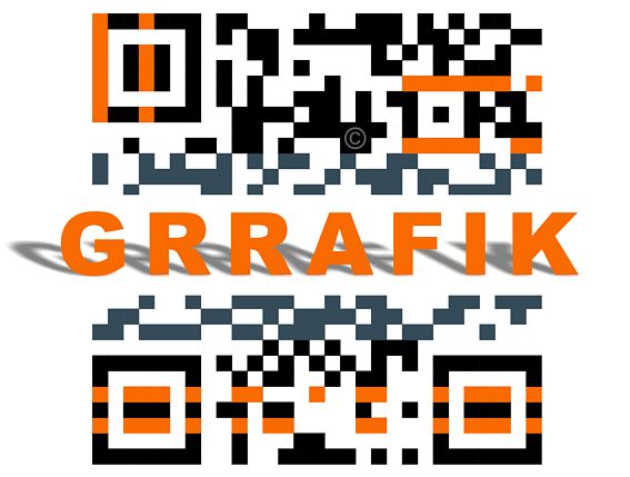 QR Code Grafik extrem mit Logo