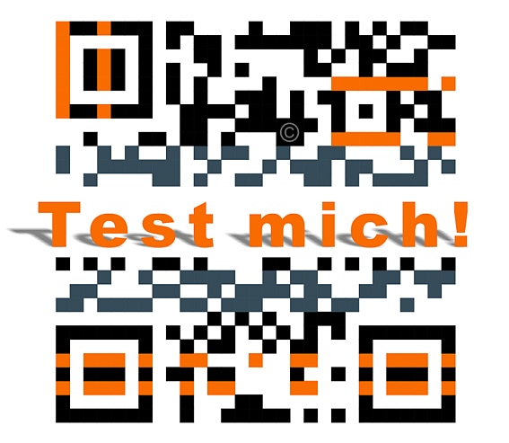 QR Code Grafik extrem mit Logo